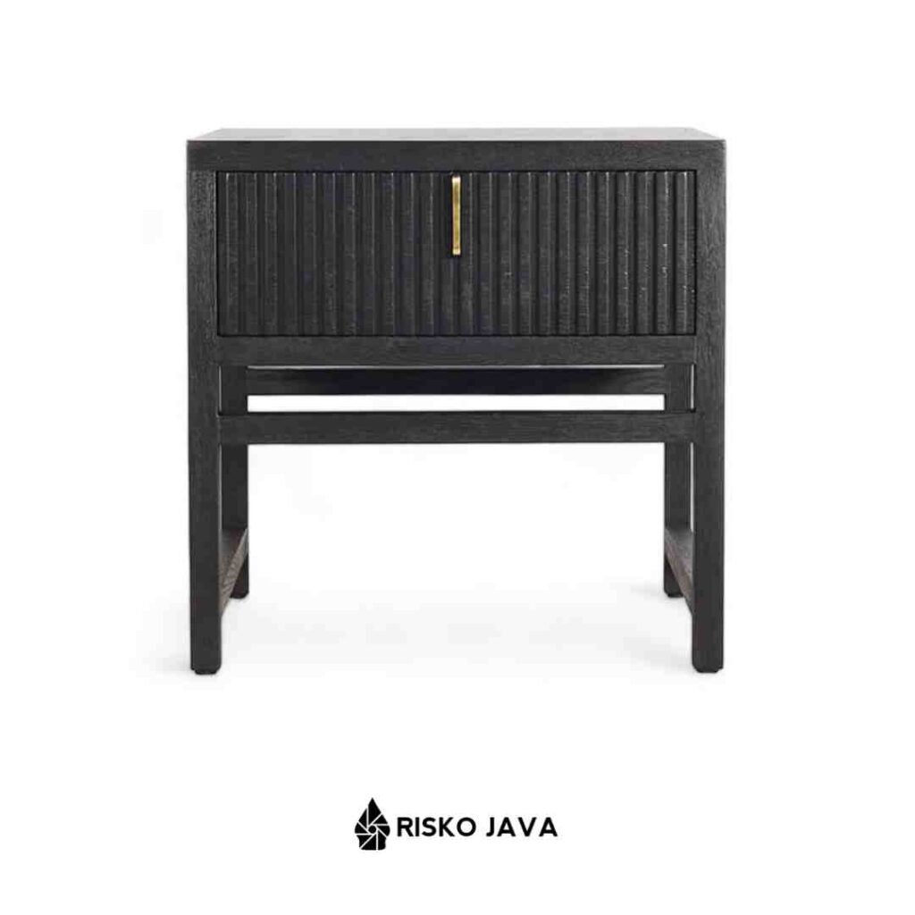 ALJOSCHA – Nakas Laci Kayu Jati / Bedside Table Minimalis Salur / Meja ...