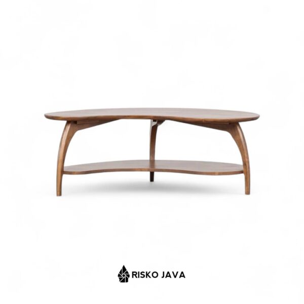 HALLIDAY - Meja Ruang Tamu / Meja Kayu Jati Ruang Penyimpanan / Coffe Table Minimalis Retro