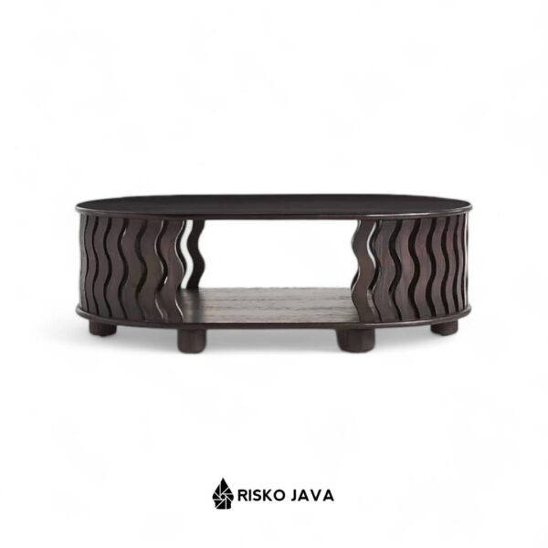 FREDDY - Meja Ruang Tamu / Meja Kayu Jati Ruang Penyimpanan / Coffe Table Minimalis