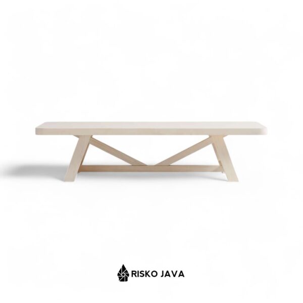 KELLY - Meja Ruang Tamu Persegi Panjang / Meja Tamu Kayu Jati / Coffe Table Minimalis