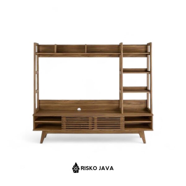 DENNIS - Meja Tv Kayu Jati / Rak Tv Minimalis Modern / Cabinet Tv Ruang Penyimpanan