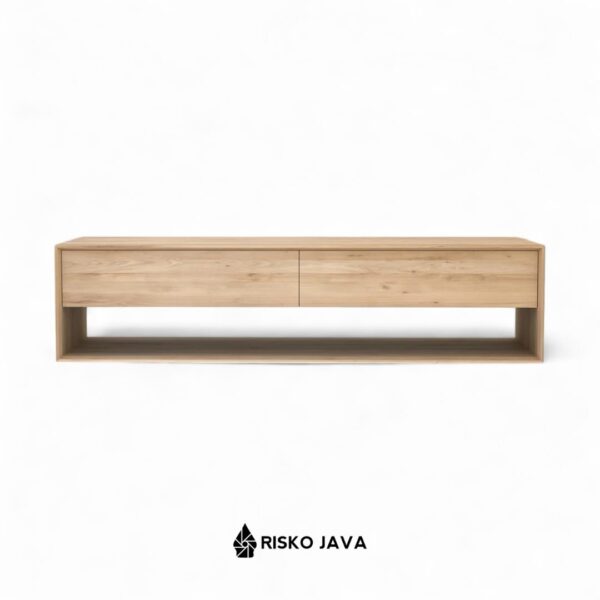 JONCOUR - Meja Tv Kayu Jati / Rak Tv Minimalis / Cabinet Tv Laci Penyimpanan