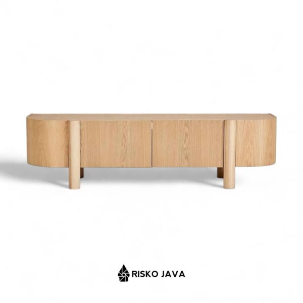 ELIAS - Meja Tv Kayu Jati / Rak Tv Minimalis / Cabinet Tv Ruang Penyimpanan