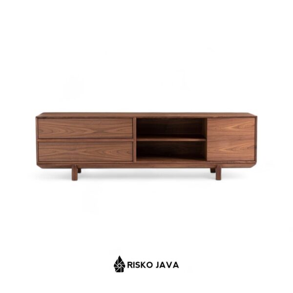 MATHEO - Meja Tv Kayu Jati / Rak Tv Laci Penyimpanan / Cabinet Tv Minimalis