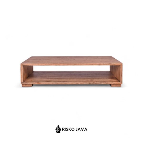 GILES - Meja Ruang Tamu / Meja Kayu Jati Persegi Panjang / Coffe Table Minimalis