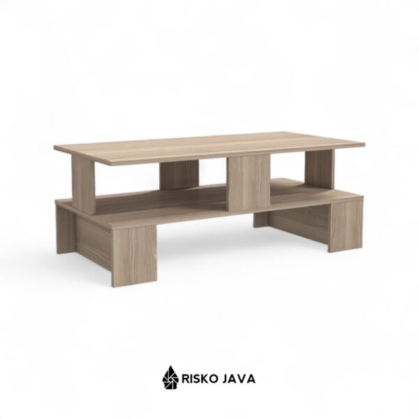 EHMER - Meja Ruang Tamu Persegi Panjang / Meja Kayu Jati / Coffe Table Minimalis