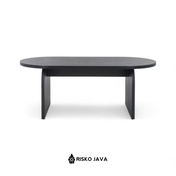 ETHAN - Meja Ruang Tamu / Meja Kayu Jati Minimalis / Coffe Table Natural Black