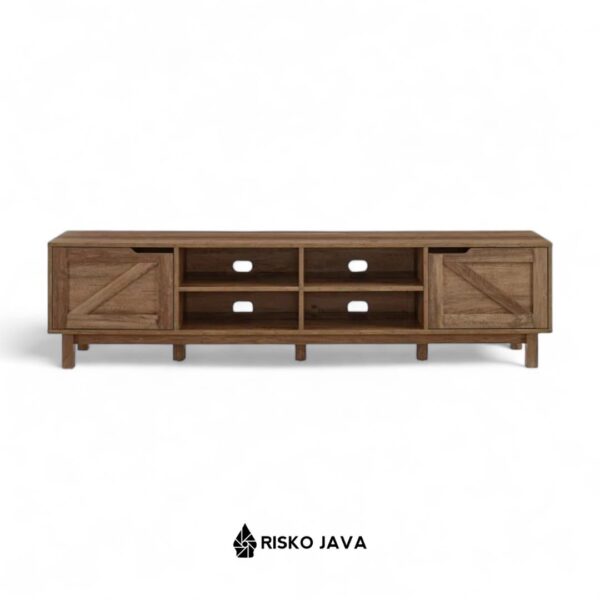 TAUER - Meja Tv Kayu Jati / Rak Tv Minimalis / Cabinet Tv Ruang Penyimpanan