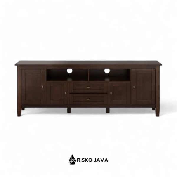 MARIE - Meja Tv Kayu Jati / Cabinet Ruang Penyimpanan / Rak Tv Minimalis