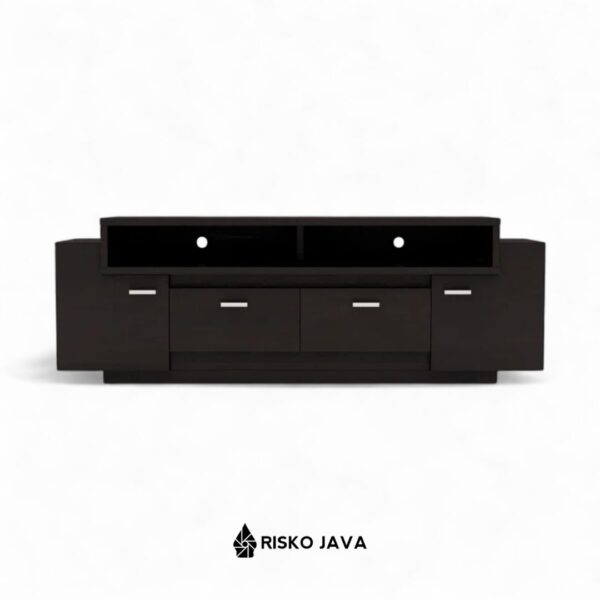 JUSTIN - Meja Tv Kayu Jati / Rak Tv Kayu Jati Ruang Penyimpanan / Cabinet Tv Minimalis