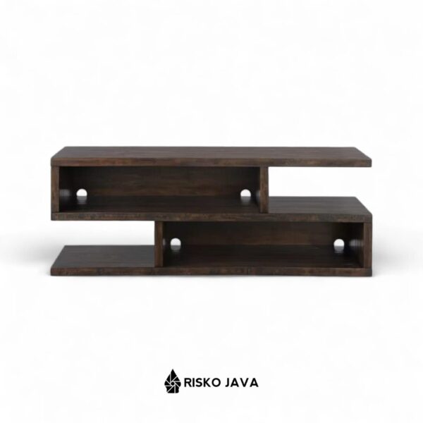 KAUFMANN - Meja Tv Kayu Jati / Rak Tv Minimalis Modern / Cabinet Tv Ruang Penyimpanan