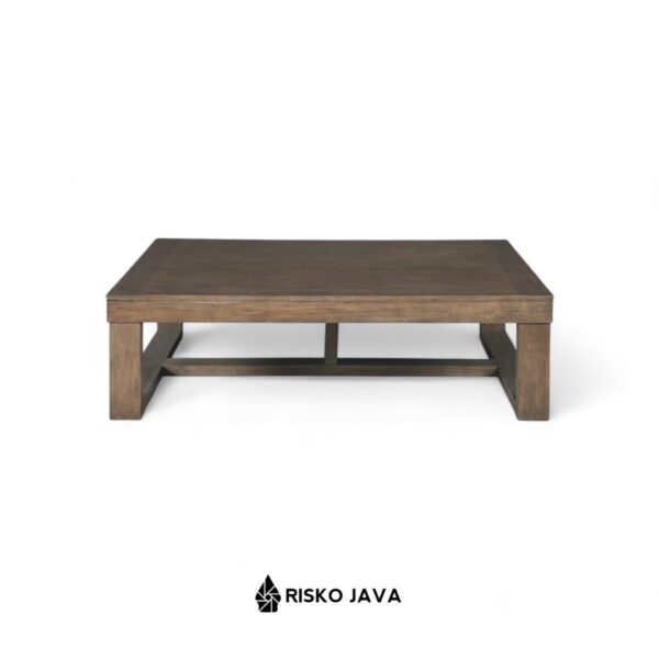 TOLLITT - Meja Ruang Tamu Persegi Panjang / Meja Tamu Kayu Jati / Coffee Table Minimalis