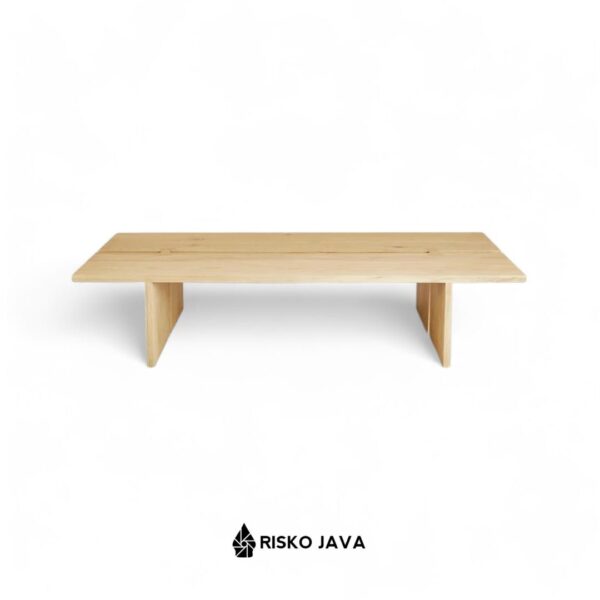 ROBSON - Meja Ruang Tamu Persegi Panjang / Meja Tamu Kayu Jati / Coffee Table Minimalis