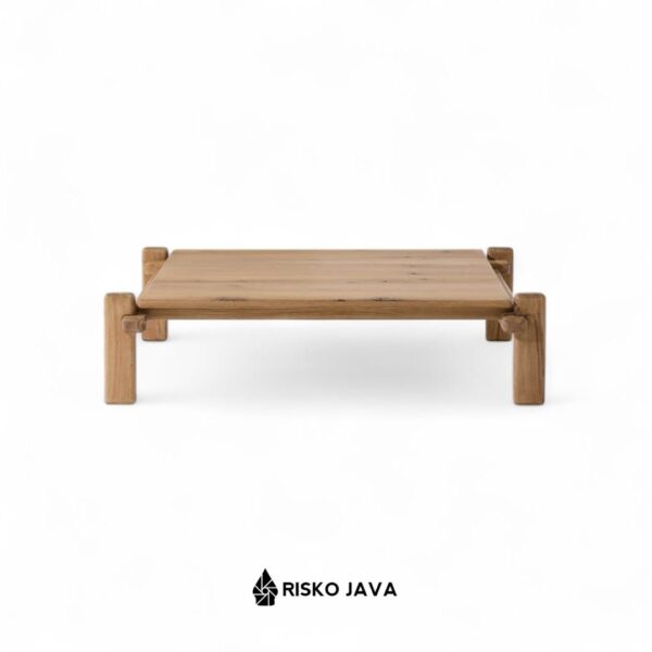 WYKE - Meja Ruang Tamu Persegi / Meja Kayu Jati / Coffee Table Minimalis