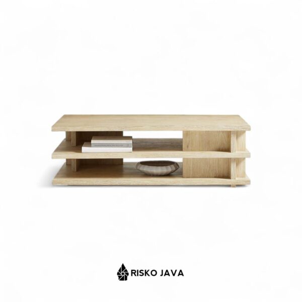 CHARTERS - Meja Ruang Tamu Persegi Panjang / Meja Tamu Kayu Jati / Coffee Table Minimalis
