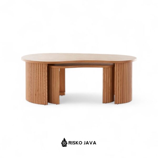 RIPLEY - Meja Ruang Tamu / Meja Kayu Jati / Coffee Table Minimalis