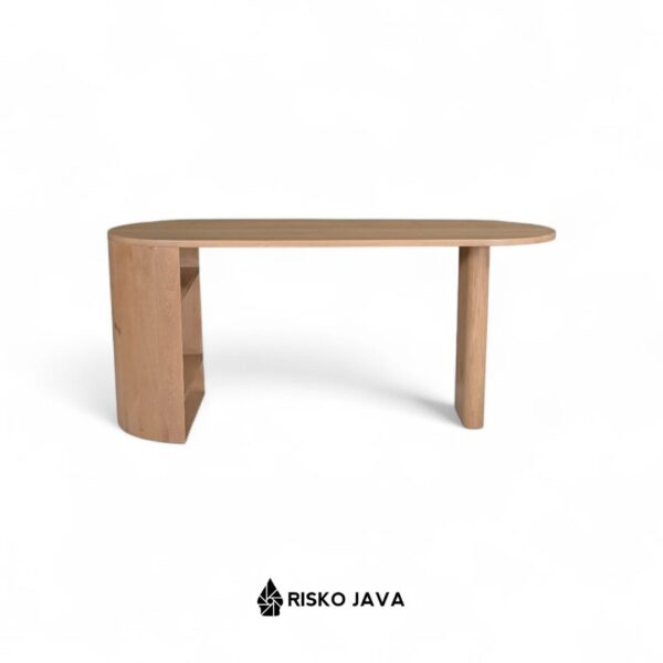 WATSON - Meja Belajar Kayu Jati / Meja Kerja Minimalis / Meja Ruang Penyimpanan