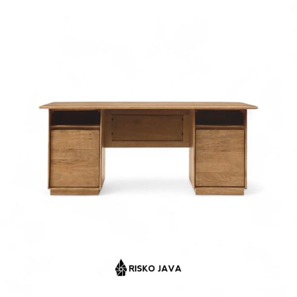 MAYENDA - Meja Belajar Kayu Jati / Meja Kerja Minimalis / Meja Ruang Penyimpanan