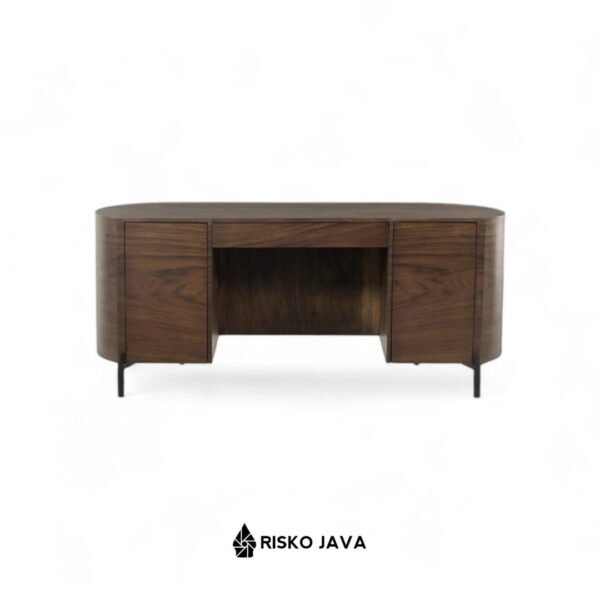 MIKEY - Meja Belajar Kayu Jati / Meja Kerja Minimalis / Meja Ruang Penyimpanan