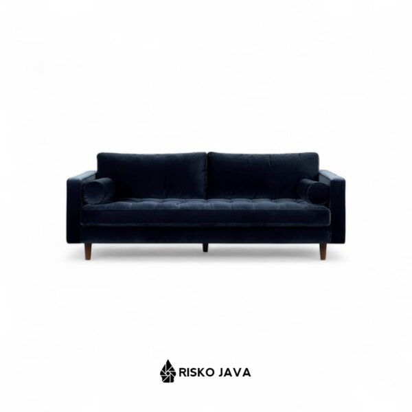 SAIBARI - Sofa Chesterfield Kayu Jati / Sofa Ruang Tamu / Sofa Seater 2 Minimalis