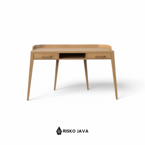 JAKOBSEN - Meja Belajar Kayu Jati / Meja Laci Penyimpanan / Meja Minimalis Retro