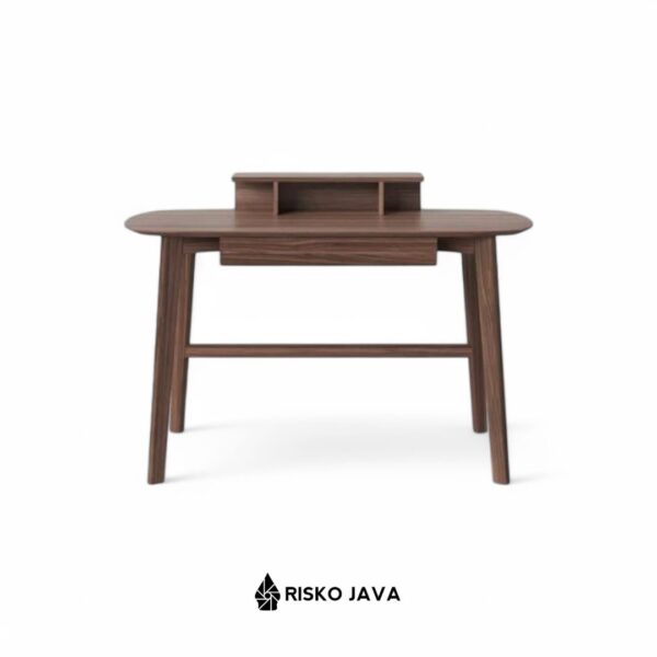LOKESA - Meja Belajar Kayu Jati / Meja Laci Penyimpanan / Meja Kerja Minimalis