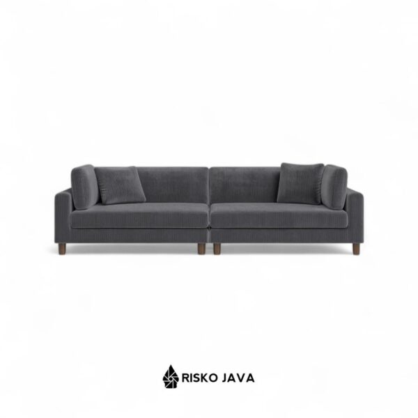 KADILE - Sofa Kayu Jati / Sofa Seater 4 / Sofa Ruang Tamu Minimalis