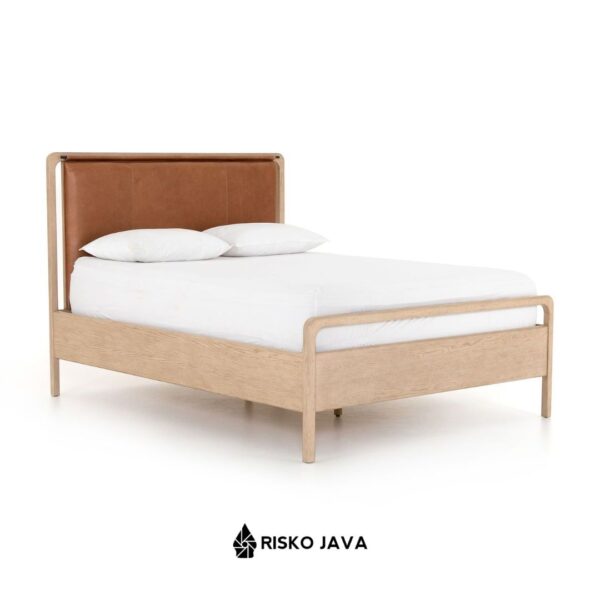 ADYA - Rangka Dipan Kayu Jati / Dipan Minimalis Modern / Rangka Dipan Tempat Tidur Sandaran Sofa