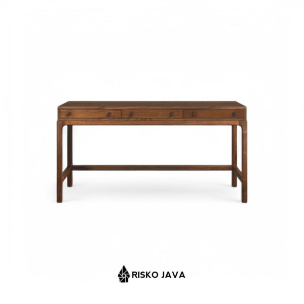 WATER - Meja Belajar Kayu Jati / Meja Laci Penyimpanan / Meja Minimalis Modern