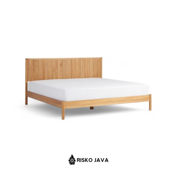 BARRETO - Dipan Salur Kayu Jati / Ranjang Dipan Minimalis / Rangka Dipan Tempat Tidur