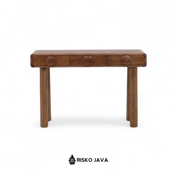 GRANT - Meja Belajar Kayu Jati / Meja Kerja Minimalis / Meja Laci Penyimpanan