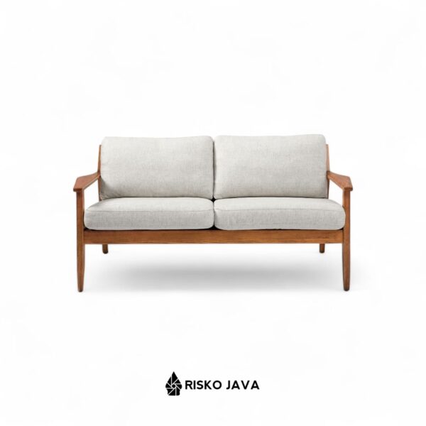 KJELL - Sofa Kayu Jati Seater 2 / Sofa Ruang Tamu / Sofa Minimalis Modern