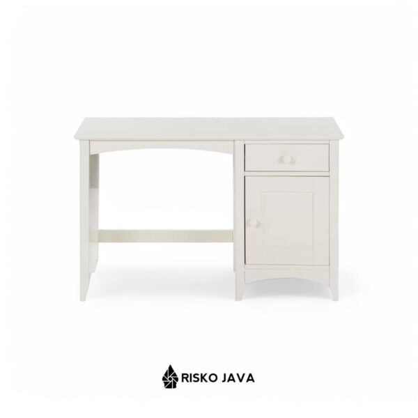 KRAMER - Meja Belajar Kayu Jati / Meja Ruang Penyimpanan / Meja Minimalis Duco