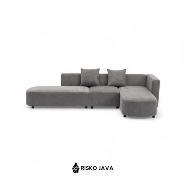 BENITEZ - Set Sofa Sudut Kayu Jati / Sofa Ruang Tamu / Sofa L Minimalis
