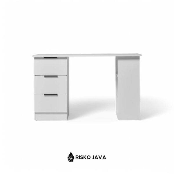 QUINTERO - Meja Belajar Kayu Jati / Meja Laci Penyimpanan / Meja Minimalis Duco