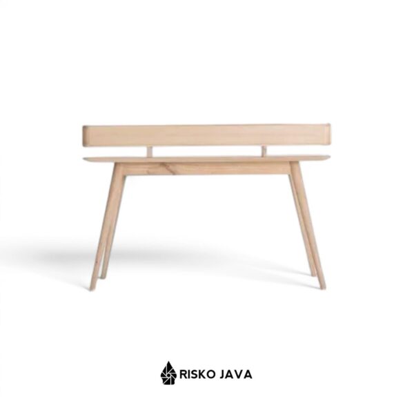 GUZMAN - Meja Belajar Kayu Jati / Meja Rak Penyimpanan / Meja Minimalis Retro
