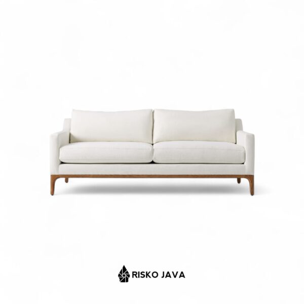 SILAS - Sofa Kayu Jati / Sofa Ruang Tamu / Sofa Seater 2 Minimalis