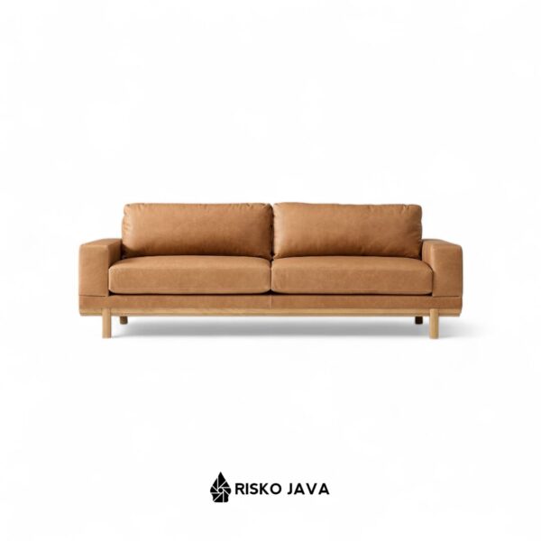 NORDIN - Sofa Kayu Jati / Sofa Ruang Tamu / Sofa Minimalis Seater 3
