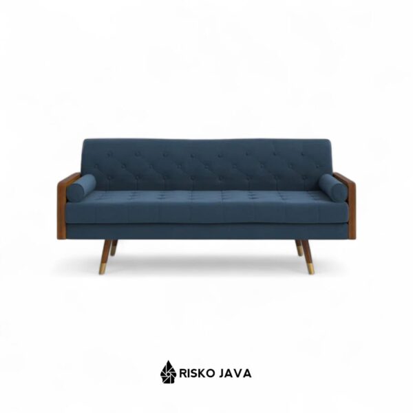 OBISPO - Sofa Seater 2 Kayu Jati / Sofa Ruang Tamu / Sofa Minimalis Retro