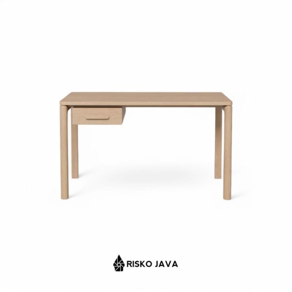 JEROEN - Meja Belajar Kayu Jati / Meja Minimalis Retro / Meja Laci Penyimpanan