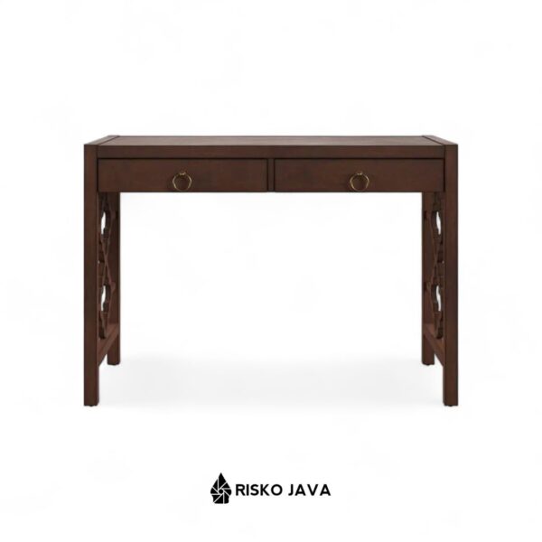 MARKO - Meja Kayu Jati / Meja Kerja Minimimalis Modern / Meja Belajar Laci Penyimpanan