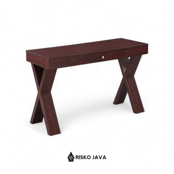 JANUZAJ - Meja Kayu Jati / Meja Kerja Minimalis Modern / Meja Belajar Laci Penyimpanan