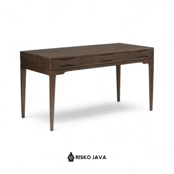 NYLAND - Meja Belajar Minimalis / Meja Kerja Laci Penyimpanan / Meja Komputer Kayu Jati