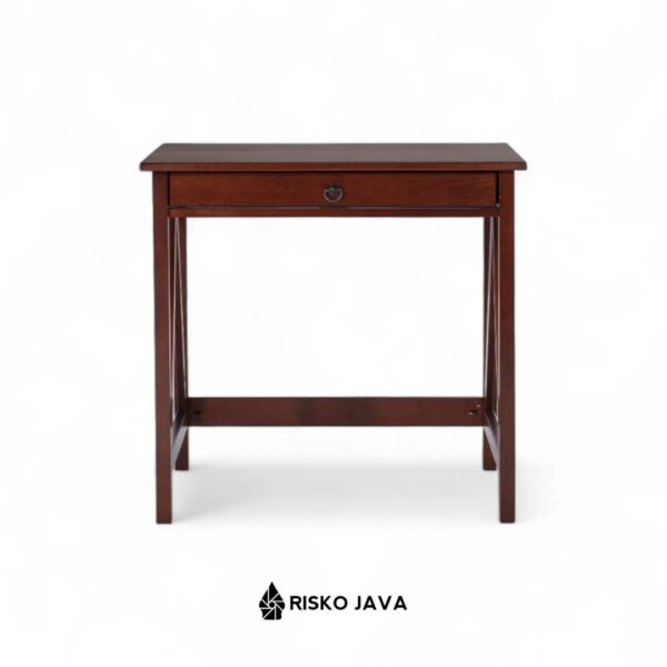 SPINAZZOLA - Meja Kayu Jati / Meja Belajar Laci Penyimpanan / Meja Kerja Minimalis Modern