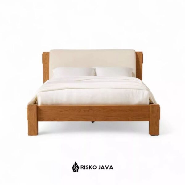BELVINA - Dipan Kayu Jati / Dipan Kayu Jati Modern / Dipan Kayu Jati Minimalis / Dipan Tempat Tidur