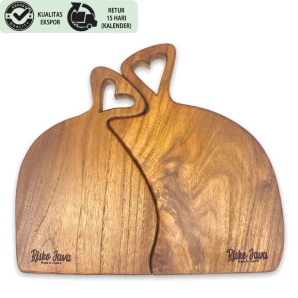 ROMEO - Talenan Kayu Jati / Cutting Board Kayu Jati / Paket Talenan Puzzle