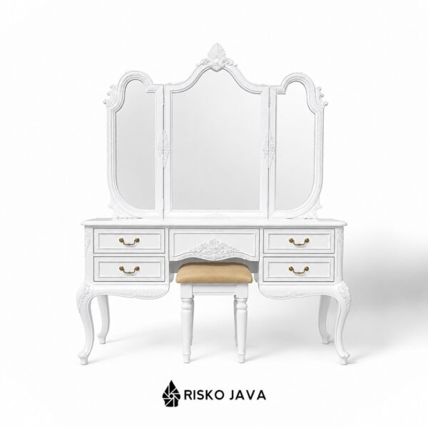 Meja Rias Duco Kayu Jati / Meja Console Modern / Kamar Set Duco Furniture Jepara / Tolet Kayu | VICTORIA